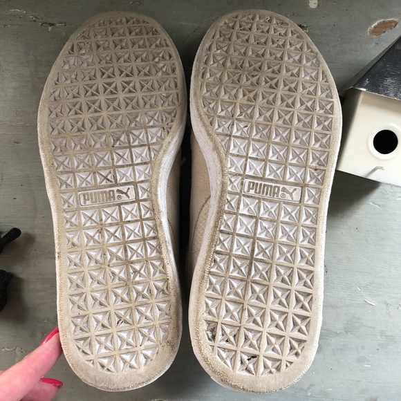 PUMA Cream SUEDE WINTERIZED CLASSIC LO SNEAKER 7 - Picture 8 of 8